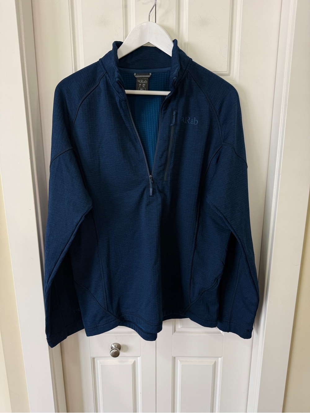Rab Men’s Thermic 1/4 Zip Pullover Navy Large